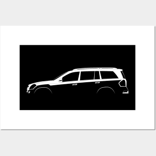 Mercedes-Benz GL-Class (X164) Silhouette Posters and Art